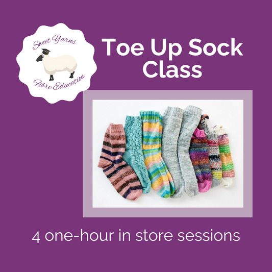 Toe Up Sock Class