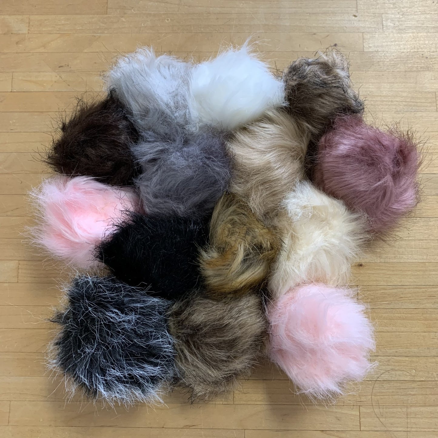 Faux Fur Pompoms